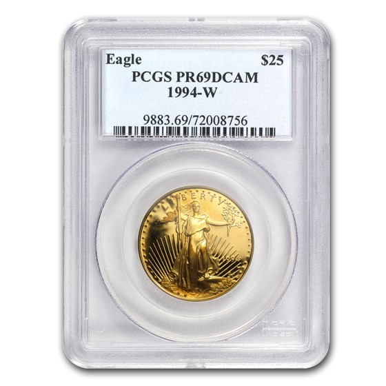 1/2 oz Proof Gold American Eagle PR-69 PCGS (Random Year) 1/2 oz Proof Gold American Eagle PR-69 PCGS (Random Year)